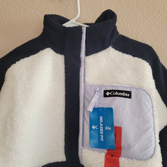 Columbia Lodge Sherpa Pullover in Dark Nocturnal NWT - Picture 4 of 5